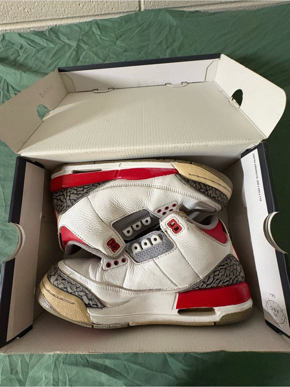Nike Air Jordan 3 (Spikes) Retro Fire Red✅